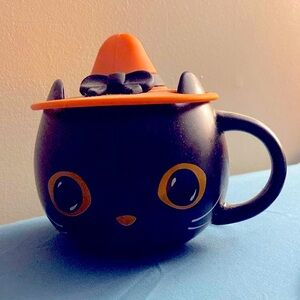NWOT Black Cat w/ Witch Hat Starbucks Mug